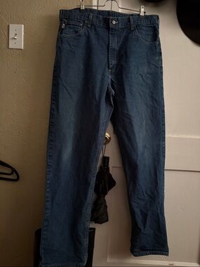 Carhartt Men's Straight Leg Dark Blue Jeans